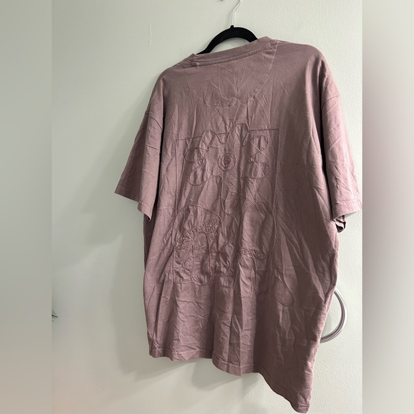 D&F Ricky Singh nature embroidered t shirt mushroom flower print relaxed fit - Picture 6 of 6